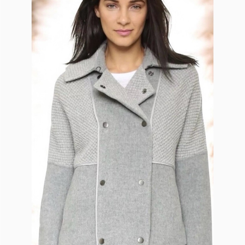 Vince Women's Light Gray Pea Coat
